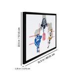 Sidney Crosby & Auston Matthews Framed 20x29 Overhead Canvas