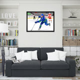 Quinn Hughes Vancouver Canucks Framed 20x29 Shooting Canvas