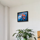 Connor McDavid 16x20 Photo Frame with Game-Used Net - Edmonton Oilers