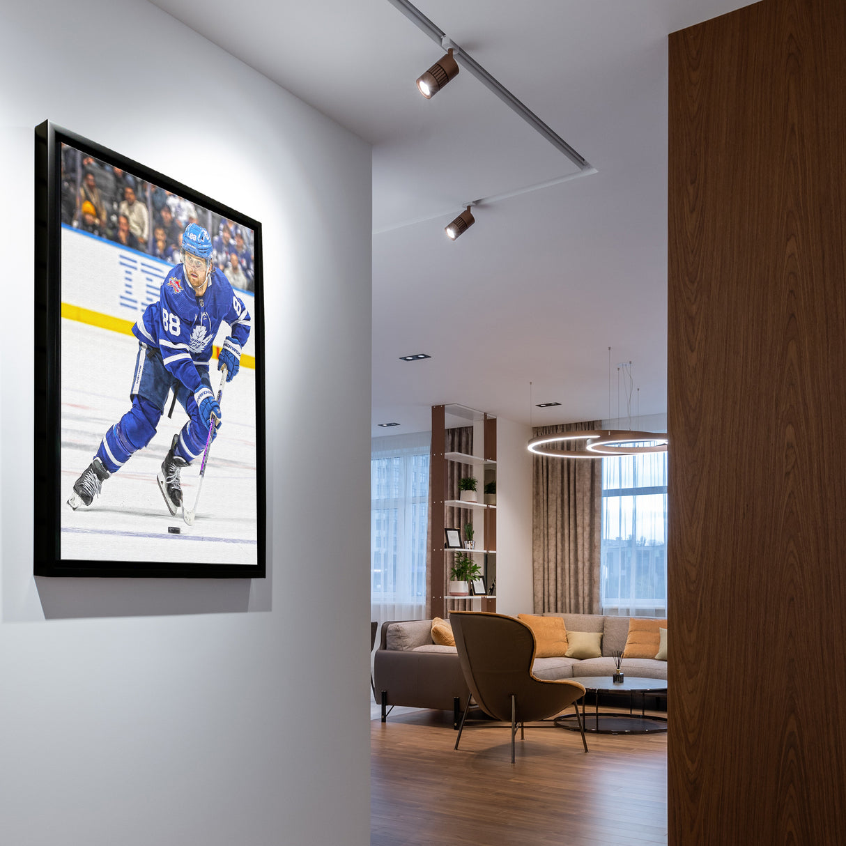 William Nylander Framed 20x29 Canvas Maple Leafs Action-V