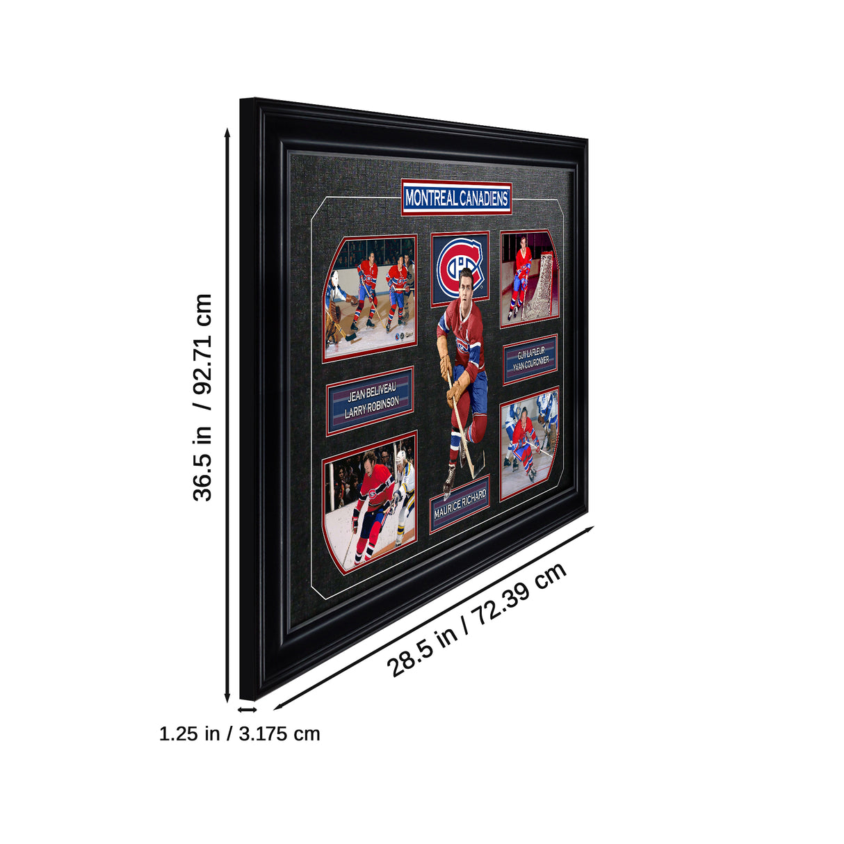 Montreal Canadiens Vintage Framed 5-Player Collage