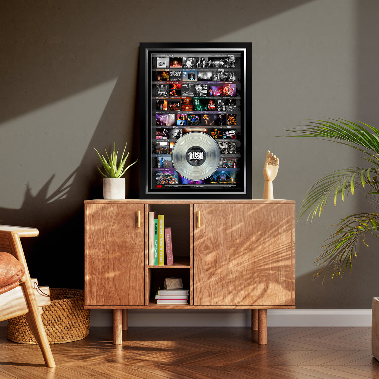 Rush Framed Tour History Collage