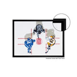 Sidney Crosby & Auston Matthews Framed 20x29 Overhead Canvas