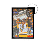 Sidney Crosby Pittsburgh Penguins Framed 20x29 Raising Cup Canvas