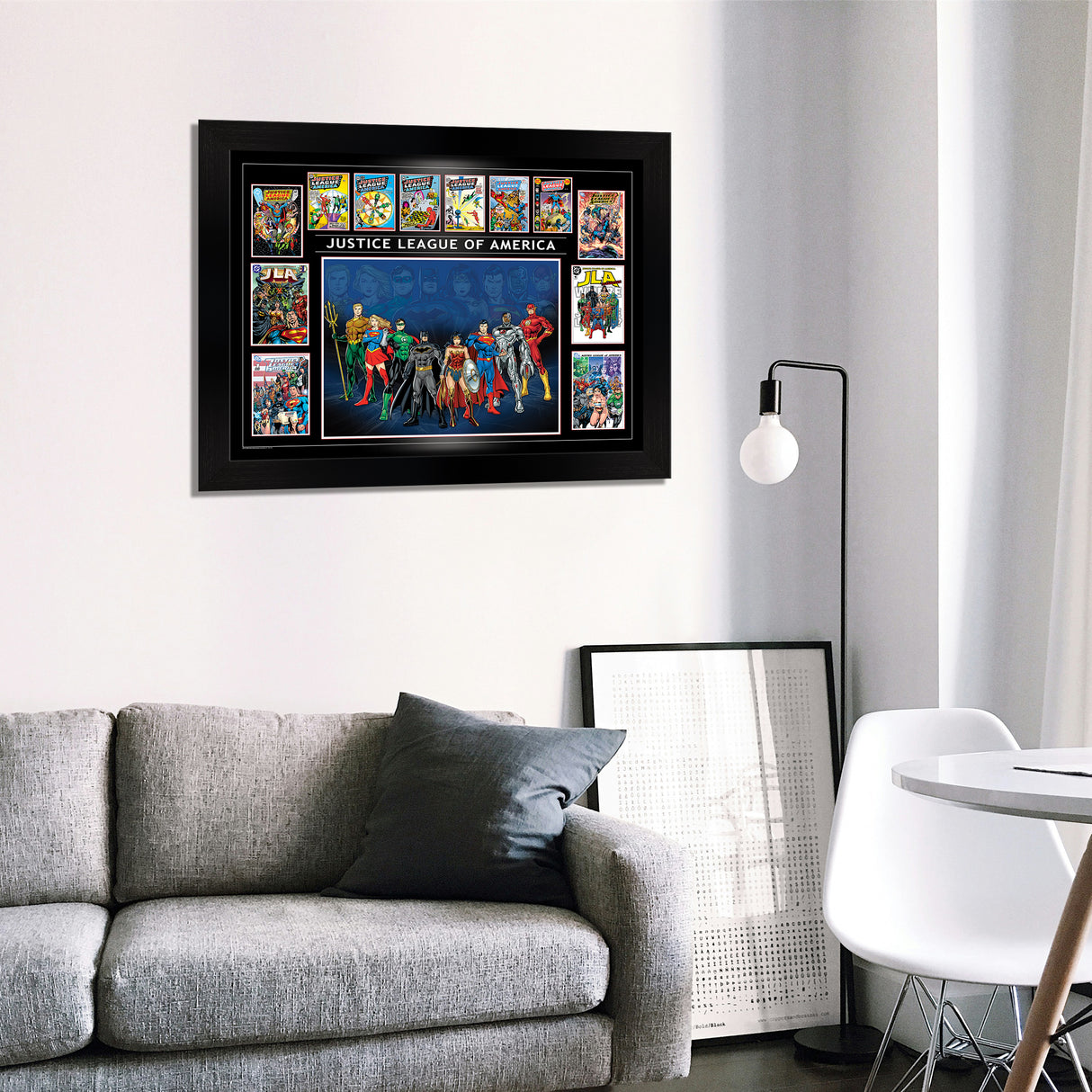 Justice League Framed Comic Collage
