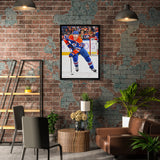 Connor McDavid Framed 20x29 Canvas Oilers Action-V
