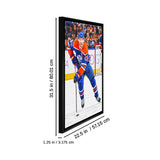 Connor McDavid Framed 20x29 Canvas Oilers Action-V