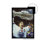 Wayne Gretzky 20x29 Framed Canvas Oilers Stanley Cup-V
