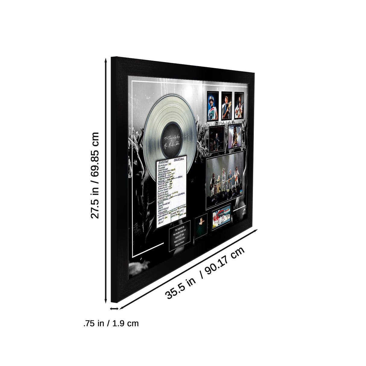 The Tragically Hip Framed Last Kingston Show with Set List