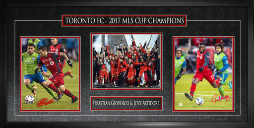 Sebastian Giovinco and Jozy Altidore Dual Signed Framed Triple 8x10s 2017 MLS Champions Photos - Frameworth Sports Canada 