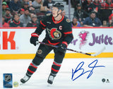 Brady Tkachuk Signed 8x10 Photo Senators Black Action-H