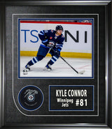 Kyle Connor Signed Official Hockey Puck Framed Winnipeg Jets