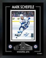 Mark Scheifele Signed 8x10 PhotoGlass Frame Winnipeg Jets Action