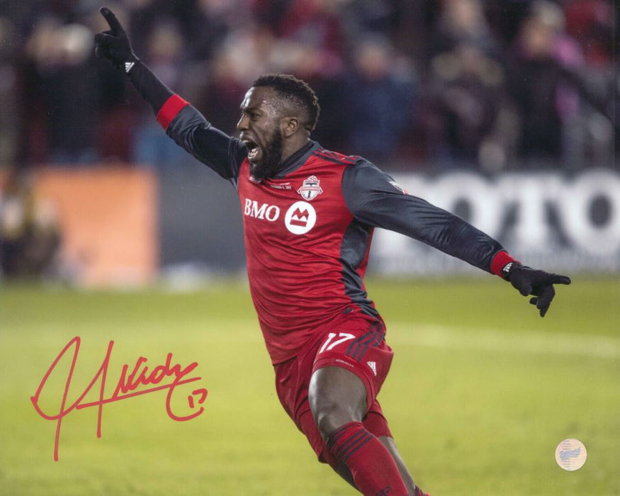 Jozy Altidore Toronto FC Signed Unframed 8x10 2017 Champions Celebration Photo