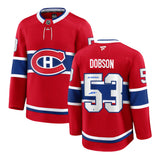 Noah Dobson Signed Montreal Canadiens Fanatics Premium Jersey insc "Les Habitants"