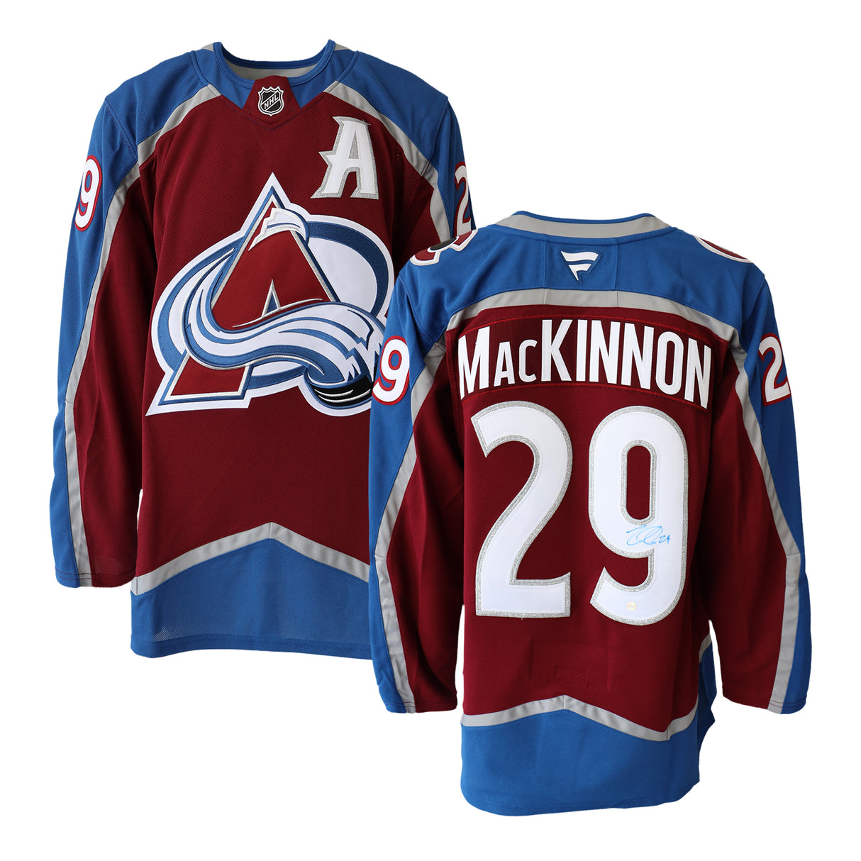 Nathan MacKinnon Signed Colorado Avalanche Burgundy Fanatics Premium Jersey - AUCTION