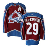 Nathan MacKinnon Signed Colorado Avalanche Burgundy Fanatics Premium Jersey - AUCTION