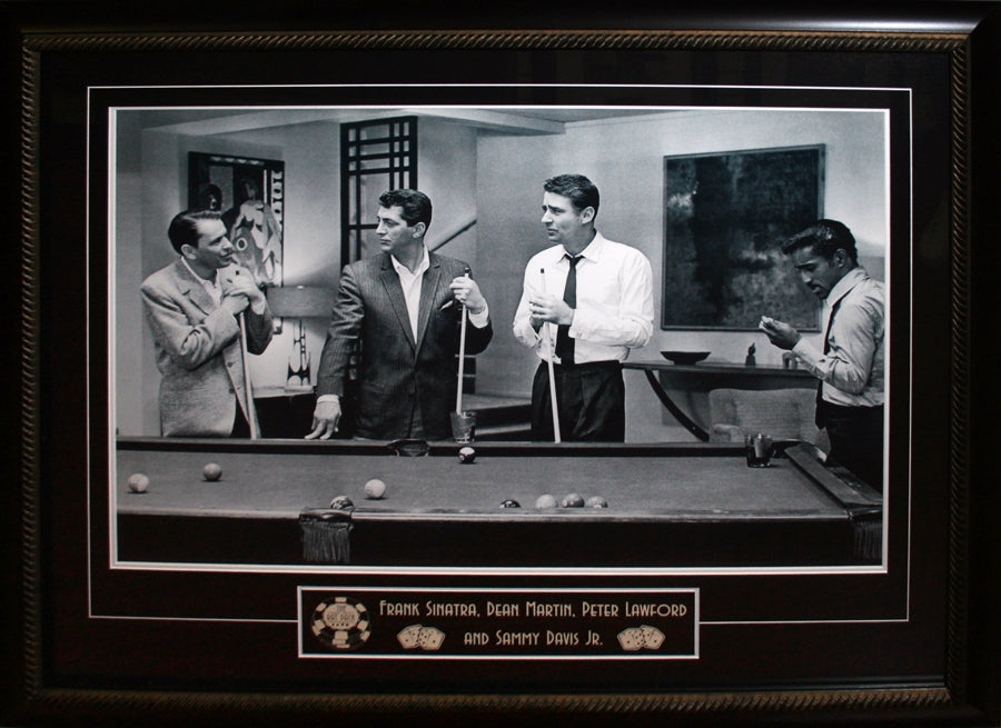 Rat Pack Framed Playing Pool Print