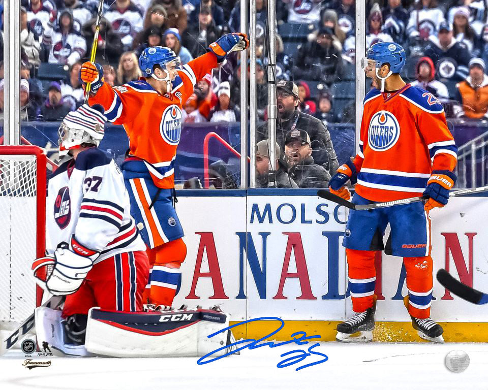 Darnell Nurse Edmonton Oilers Signed 8x10 Heritage Classic Photo with McDavid