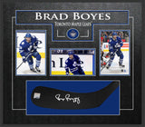 Brad Boyes Toronto Maple Leafs Signed Stickblade with 3 4x6 Action Photos - Frameworth Sports Canada 