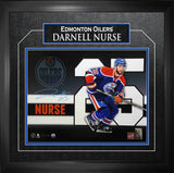 Darnell Nurse Edmonton Oilers Signed Framed 11x14 Jersey Number Collage - Frameworth Sports Canada 