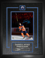 Darnell Nurse Edmonton Oilers Signed Framed 8x10 Stick Salute Photo