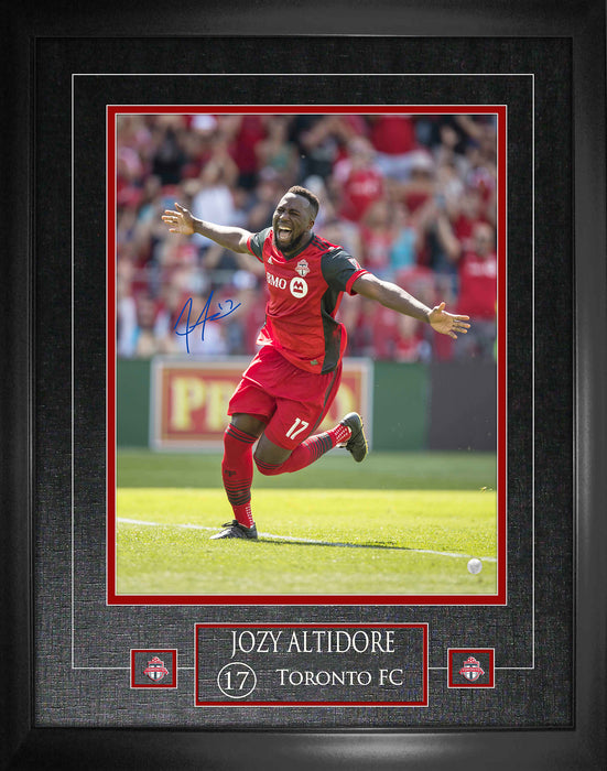 Jozy Altidore Toronto FC Signed Framed 16x20 2017 Goal Celebration Photo