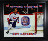 Guy Lafleur Signed Montreal Canadiens Framed 28x24 Jersey Art - AUCTION