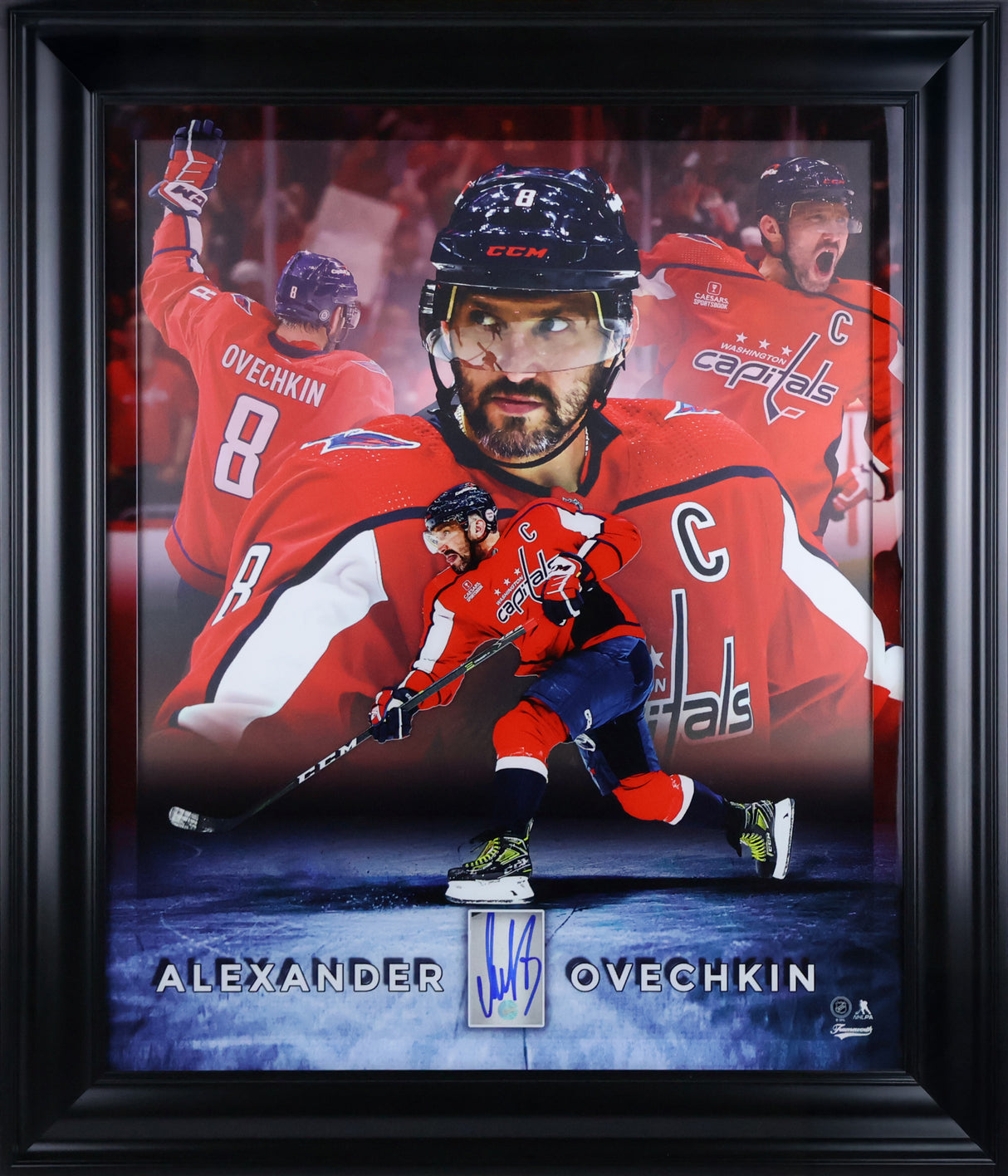 Alex Ovechkin Embedded Signature Washington Capitals Framed