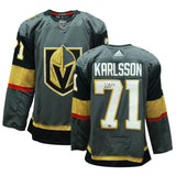 William Karlsson Signed Las Vegas Golden Knights Adidas Authentic Grey Jersey - AUCTION