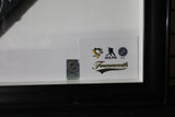 Sidney Crosby Signed Pittsburgh Penguins Framed 62x35 Game Used Broken Shaft Stick - AUCTION