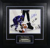 Tie Domi Signed Toronto Maple Leafs Framed 11x14 Fighting Photo - H - AUCTION