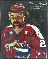 Dennis Maruk Signed Washington Capitals Framed 8x10 Photo - AUCTION