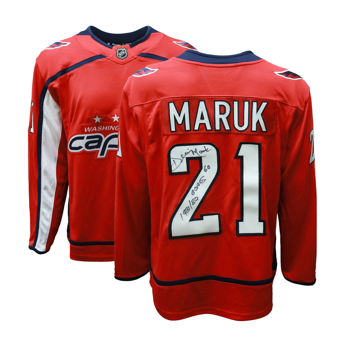 Dennis Maruk Signed Washington Capitals Fanatics Breakaway Jersey Inscribed "1981/82 60 Goals" - AUCTION