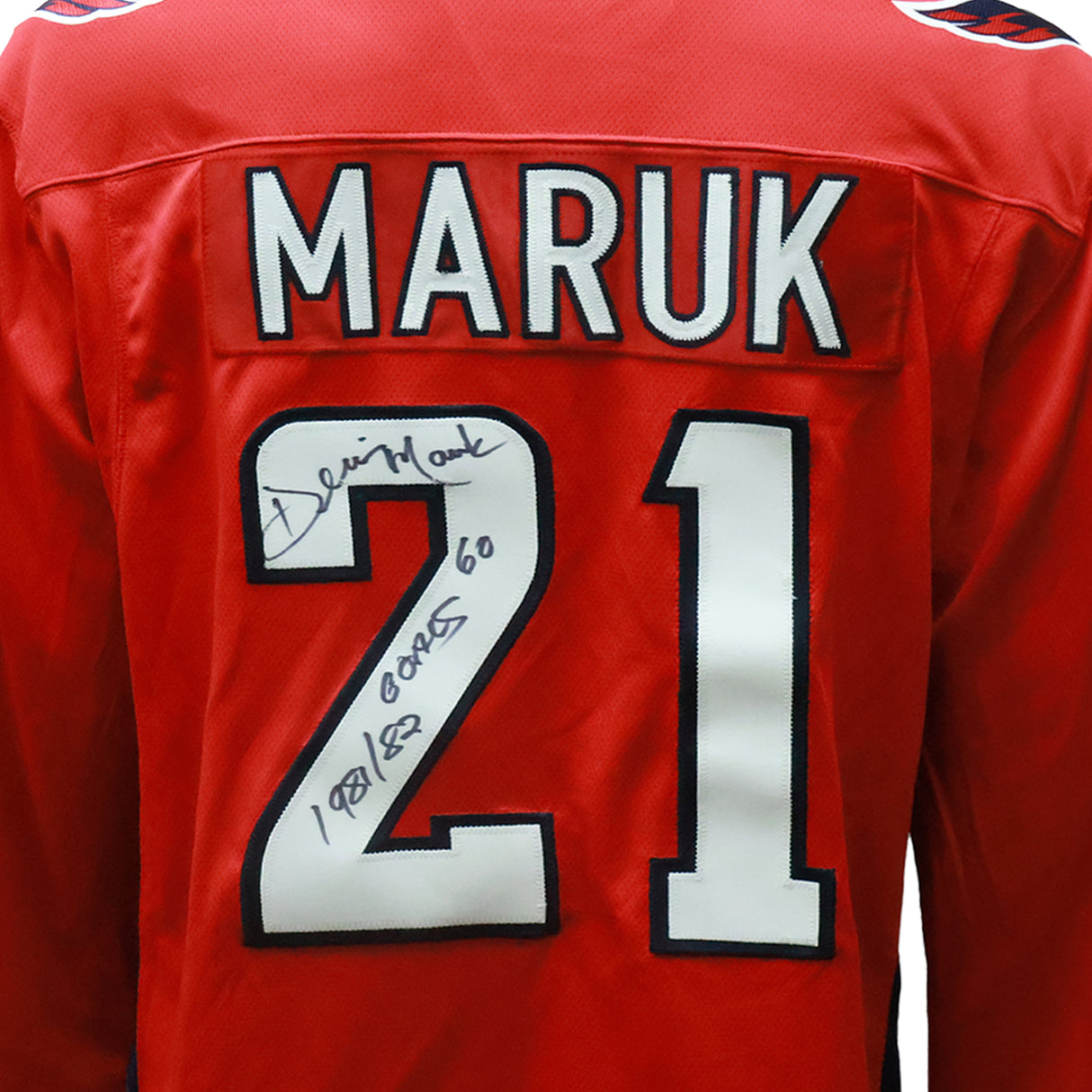 Dennis Maruk Signed Washington Capitals Fanatics Breakaway Jersey Inscribed "1981/82 60 Goals" - AUCTION