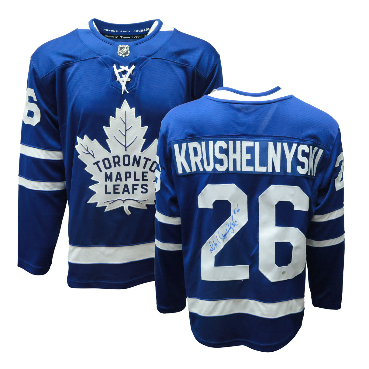 Mike Krushelnyski Signed Toronto Maple Leafs Fanatics Breakaway Jersey - AUCTION