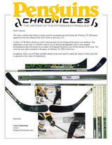 Sidney Crosby Signed Game Used Stick vs San Jose Sharks (Feb 29th, 2020) - AUCTION