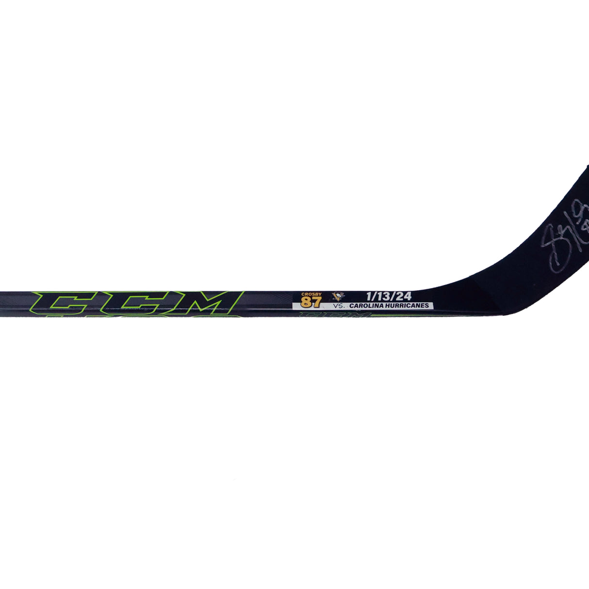 Sidney Crosby Signed Game Used Stick vs Carolina Hurricanes (Jan 14th, 2024) - AUCTION
