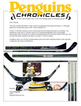 Sidney Crosby Signed Game Used Stick vs Carolina Hurricanes (Jan 14th, 2024) - AUCTION