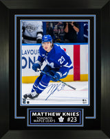 Matthews Knies Signed Framed 16x20 Photo Toronto Maple Leafs Skating-V - AUCTION