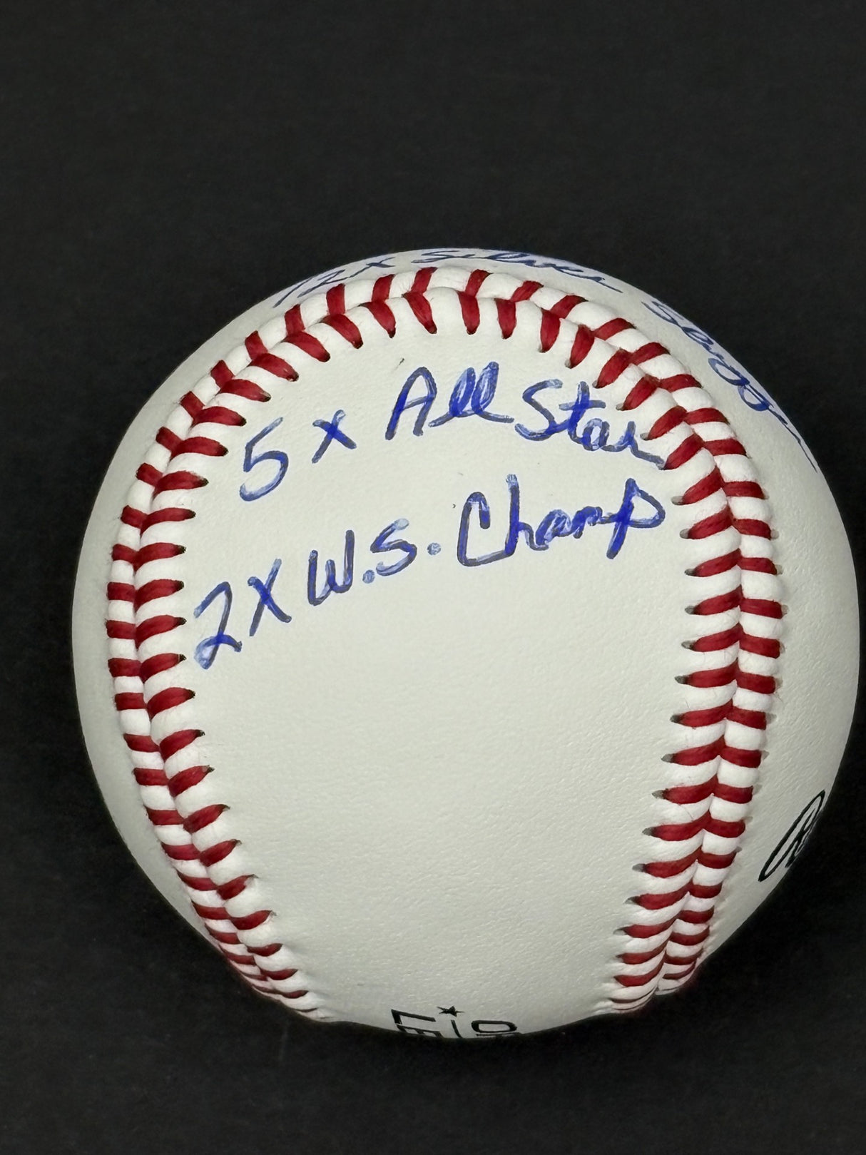 Joe Carter Signed Toronto Blue Jays Rawlings RTD1 Replica Baseball Inscribed "2x Silver Slugger, 5x All Star, 2x W.S Champ" - AUCTION