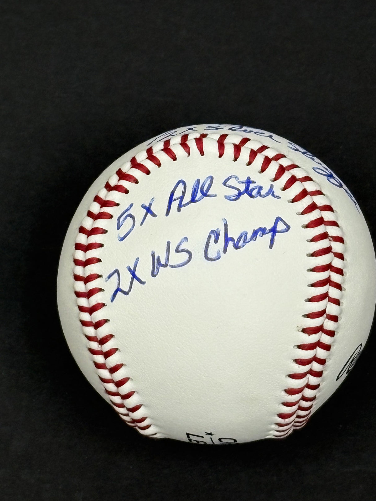Joe Carter Signed Toronto Blue Jays Rawlings RTD1 Replica Baseball Inscribed "2x Silver Slugger, 5x All Star, 2x W.S Champ" - AUCTION