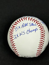 Joe Carter Signed Toronto Blue Jays Rawlings RTD1 Replica Baseball Inscribed "2x Silver Slugger, 5x All Star, 2x W.S Champ" - AUCTION