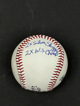 Joe Carter Signed Toronto Blue Jays Rawlings RTD1 Replica Baseball Inscribed "2x Silver Slugger, 5x All Star, 2x W.S Champ" - AUCTION