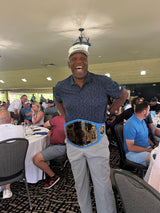 Joe Carter Worn Commemorative World Series Championship Belt Signed by Joe Carter - AUCTION