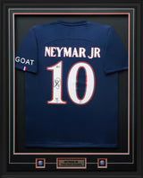 Neymar Jr. Signed Paris Saint-Germain F.C. Framed 34x42 Nike Authentic Jersey - AUCTION