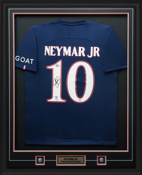 Neymar Jr. Signed Paris Saint-Germain F.C. Framed 34x42 Nike Authentic Jersey - AUCTION