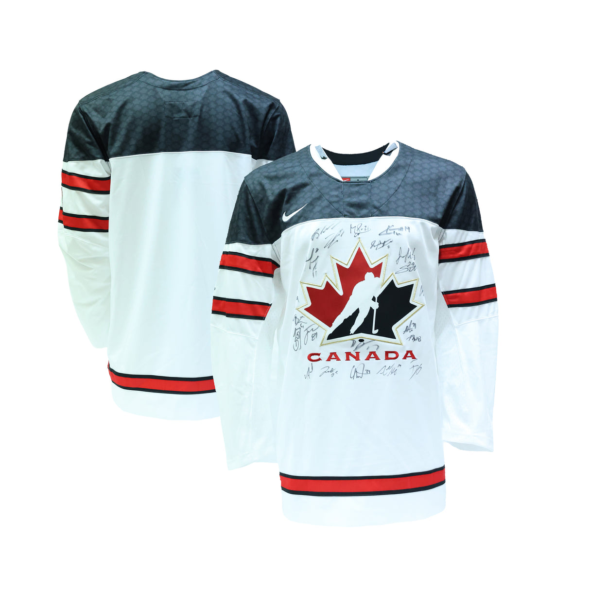 2019 IIHF Mens World Championship Team Canada Multi-Signed NIke Replica Jersey - AUCTION