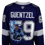 Jake Guentzel Signed Tampa Bay Lightning Home Fanatics Premium Art Design Jersey - AUCTION