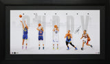 Stephen Curry Signed Golden State Warriors Framed 35x17.5 Player Evolution Collage - AUCTION